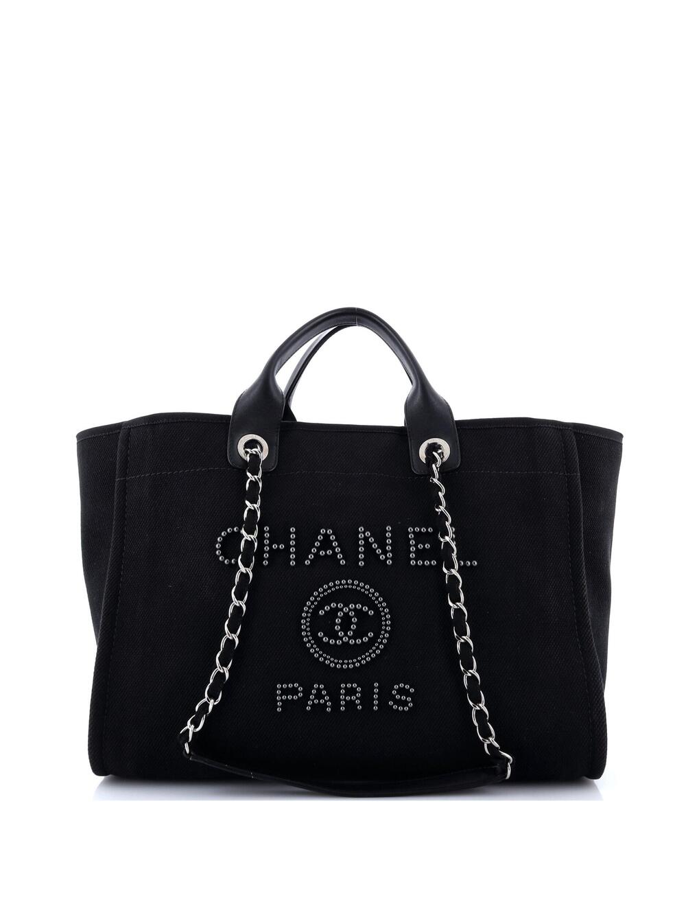 Chanel Deauville Tote Pearl Embellished #357201C48B